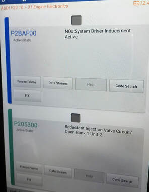 Audi Q7 45 TDI 2022 – Fix AdBlue, NOx, DPF, Oil Pressure & DTCs (P2BAF00, P205300)