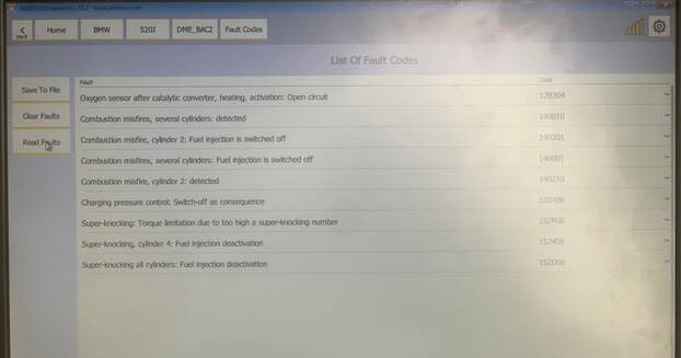 BMW 520i G30 DME MG1CS003 Fault Codes Solutions | ECU File Services