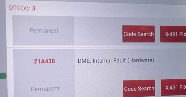 BMW DME DTC 21A438: DME Internal Fault (Hardware) – Complete Repair Guide