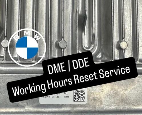 BMW DME Working Hours Reset Service & Mileage Reset for E-Series, F-Series, and G-Series