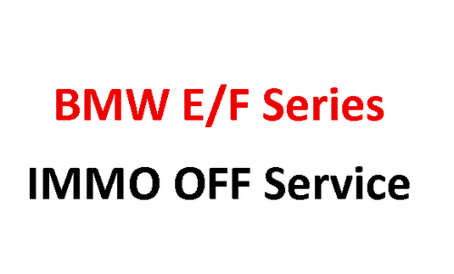 BMW E/F/M Series IMMO OFF Service – Unlock Your BMW ECUs Safely and Efficiently