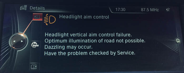 Understanding and Fixing BMW Headlight Vertical Aim Control Failure