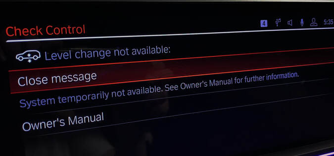 BMW Level Control System Malfunction: Causes, Symptoms, and Troubleshooting