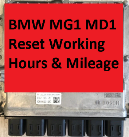 BMW MG1/MD1 ECU Working Hours & Mileage Reset Service