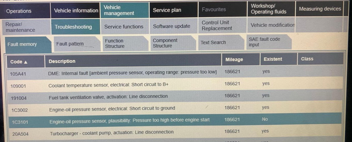 Decoding BMW F20 DTC 105A41: Understanding DME Internal Faults