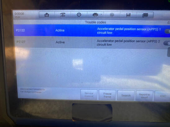 Dodge Challenger 5.7 Hemi V8 ECU Continental GPEC2A: Decoding DTC P2122 and P2127 for Auto Workshops