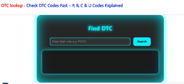DTC Lookup – Check DTC Codes Fast: P, B, C & U Codes Explained