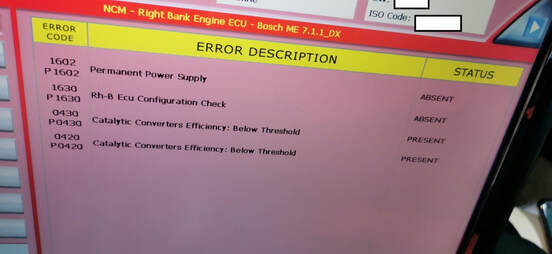 Ferrari 599 GTB F141 ECU Repair: Expert Solutions for P1602, P1630, P0430 & P0420