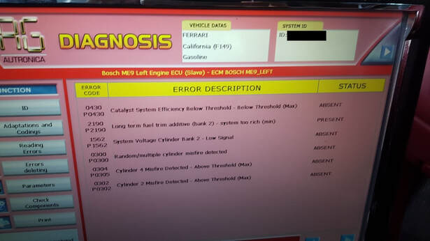 Expert ECU File Services for Ferrari California: Solve P0430, P2190, DTCs