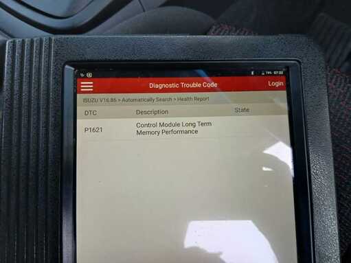 ISUZU 4JK1 D-Max ECU Transtron DTC P1621: Top-Quality ECU File Services