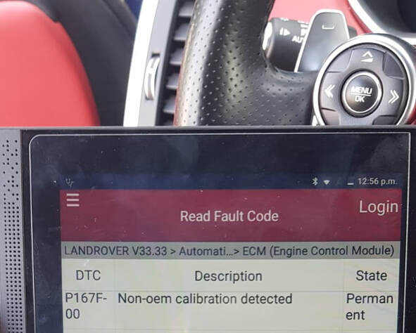 Land Rover P167F-00: Non-OEM Calibration Detected- No worry about Dealer Warranty