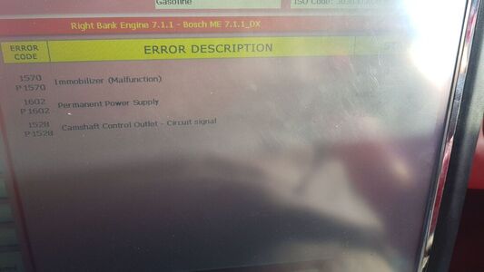 Maserati Granturismo 4.2 V8 - ECU ME7.1.1 DTCs (P1570, P1602, P1528) - ECU File Services