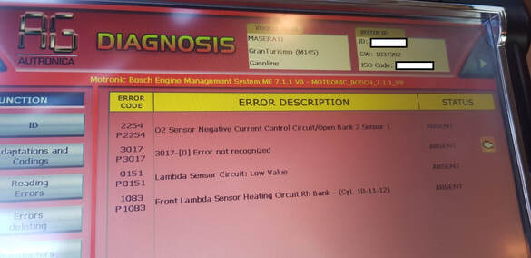 Maserati Granturismo M145 ECU Repair: P2254, P3017, P0151, P1083 Solutions | Expert Fixes