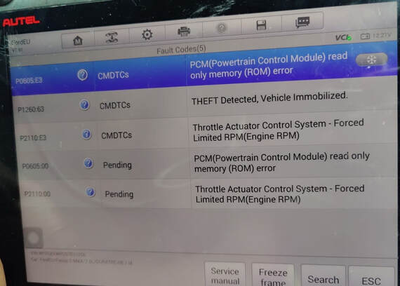 Resolving FORD Focus DTC P0605, P1260, P2110: Expert Solutions