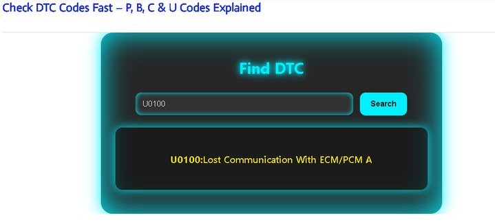 The Best DTC Fault Code Description: Check Your DTCs Instantly and Accurately