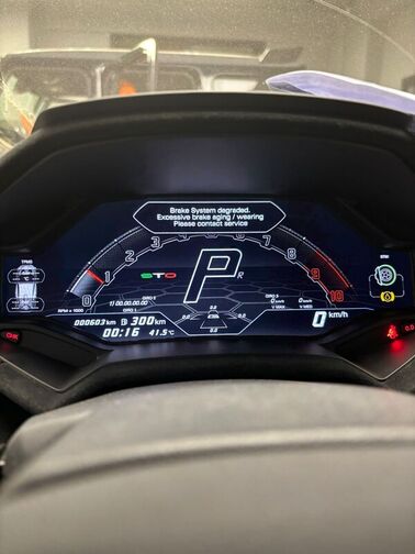 Understanding and Resolving the "Brake System Degraded" Error on Your Lamborghini Huracán STO Dashboard
