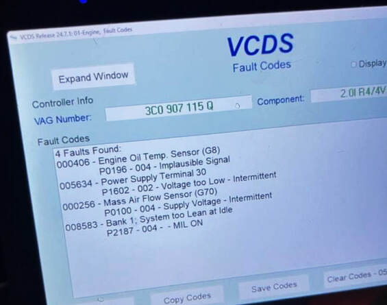 VW Passat B6 DTC Codes Explained: P0196, P1602, P0100, and P2187 – What They Mean & How to Fix Them