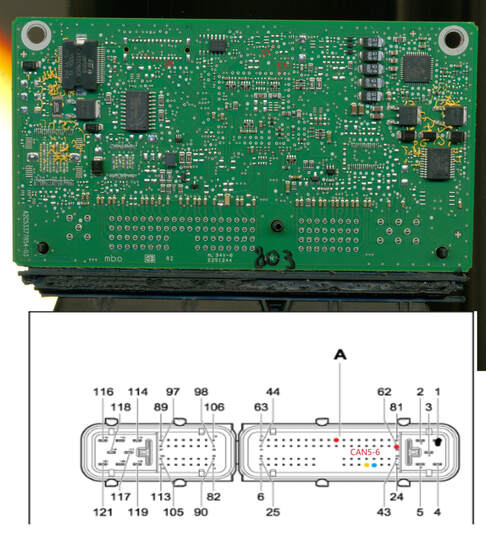 ECU CONTINENTAL SIMOS 11.1 pinout